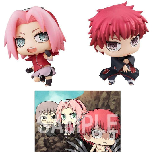 Megahouse Chimimega Buddy Series Naruto Shippuden Haruno Sakura & Sasori Set Figure