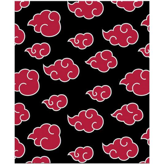 Naruto Shippuden Anti Leaf Clouds Akatsuki Throw Blanket 50in By 60in