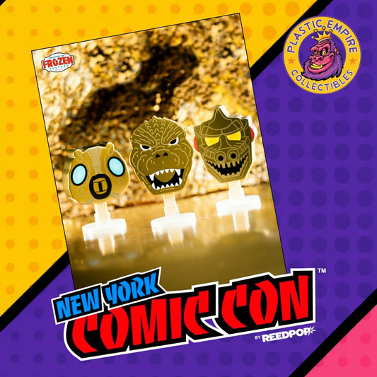 NYCC 2026 Exclusive Abominable Toys x Frozen Culture x Godzilla Gold 3-Pack Limited Edition 100