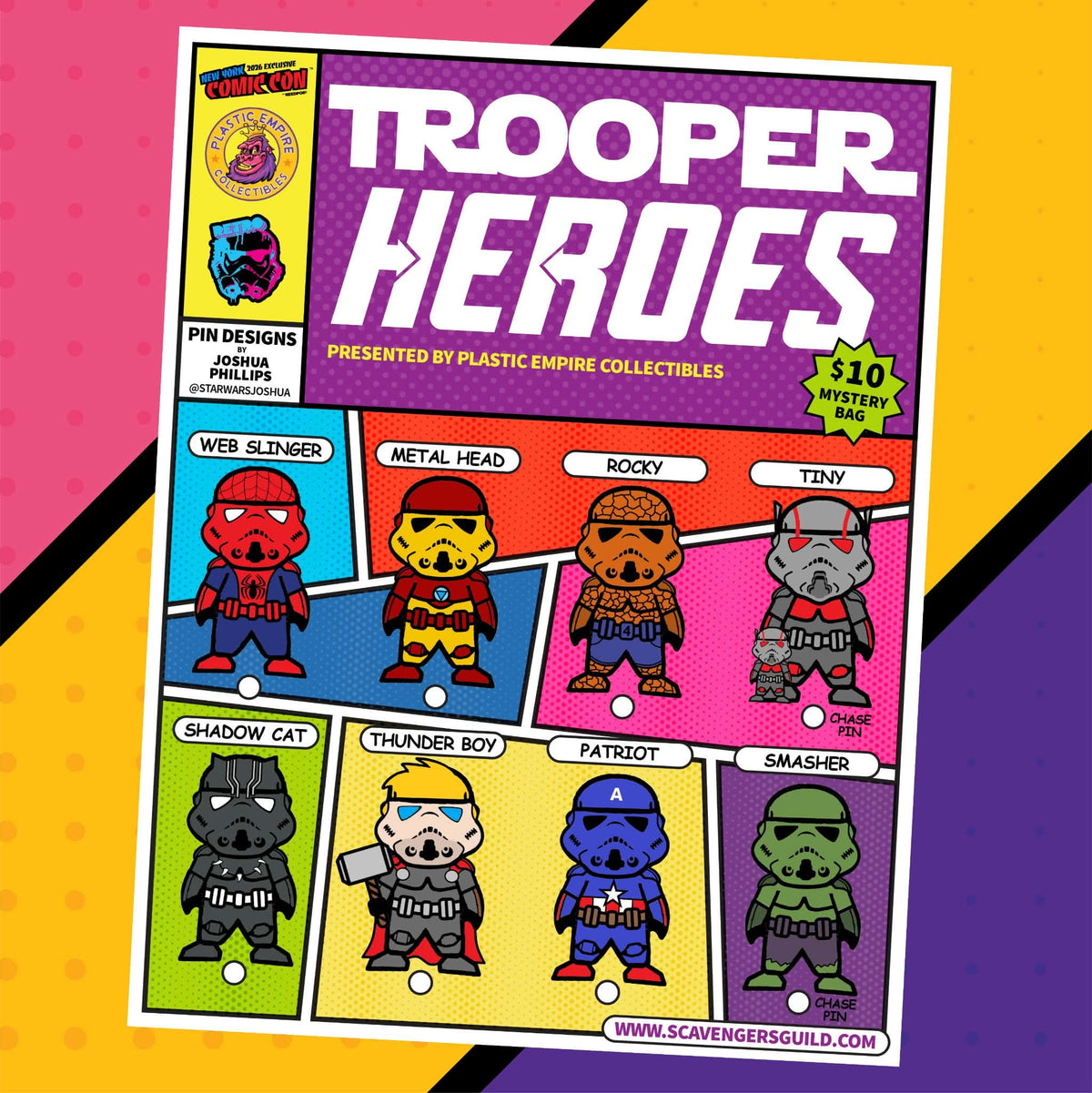 NYCC 2026 Exclusive Trooper Heroes Blind Bag Pin by @starwarsjoshua Limited Edition 100