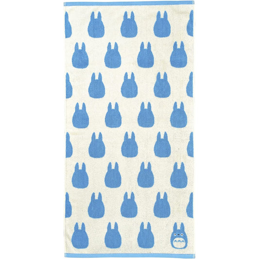 Studio Ghibli Silhouette Series (Bath Towel) My Neighbor Totoro Marushin Silhouette Towel Series Light Blue