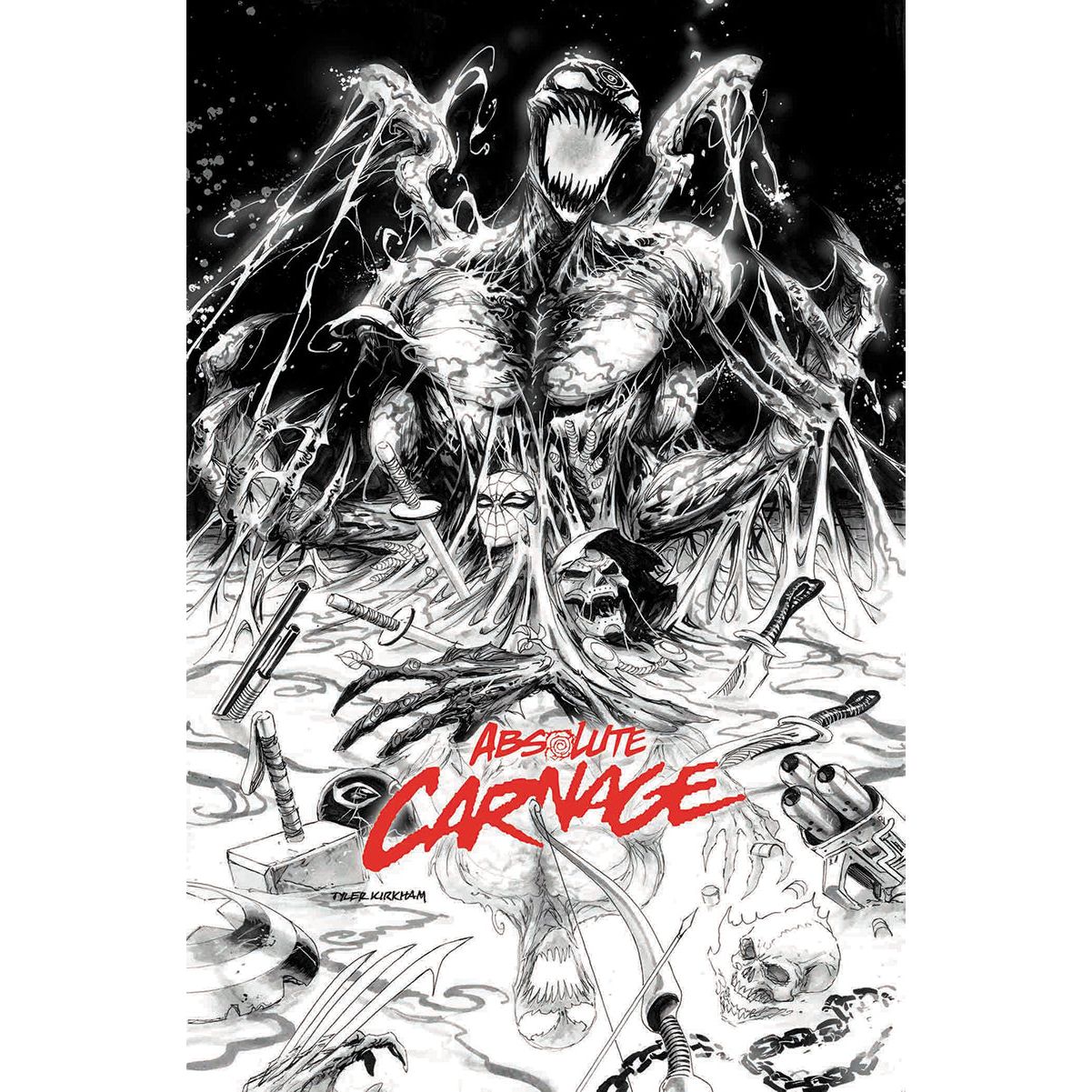 ABSOLUTE CARNAGE #1 (OF 4) TYLER KIRKHAM EXCLUSIVE B&W (08/28/2019)