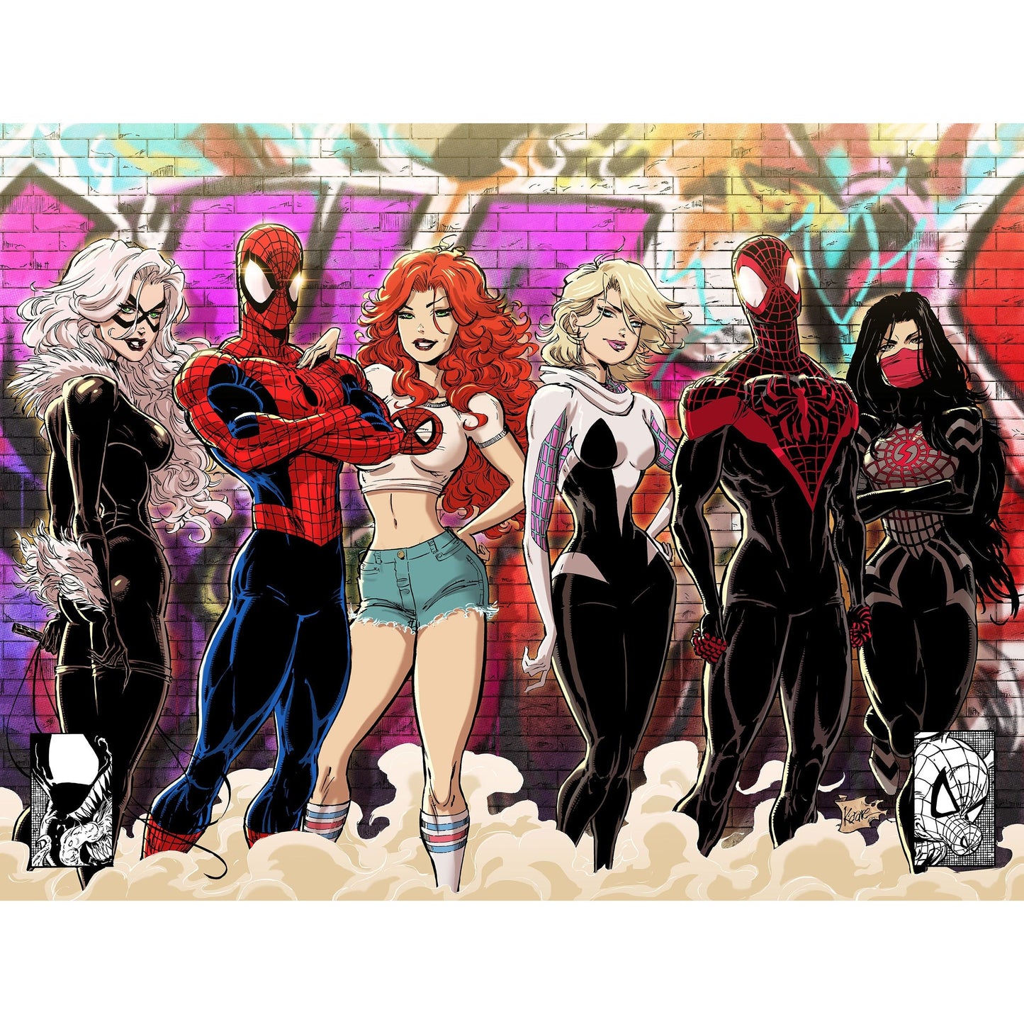 Amazing Spider-Man #64 Unknown Comics Kaare Andrews Connecting Cover Exclusive Full Virgin Var (12/25/2024)