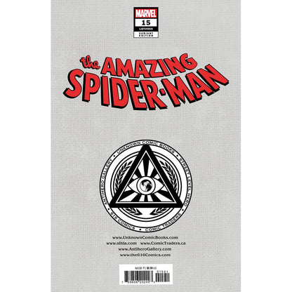 AMAZING SPIDER-MAN #15 [DWB] UNKNOWN COMICS R1C0 EXCLUSIVE VAR (12/14/2022)