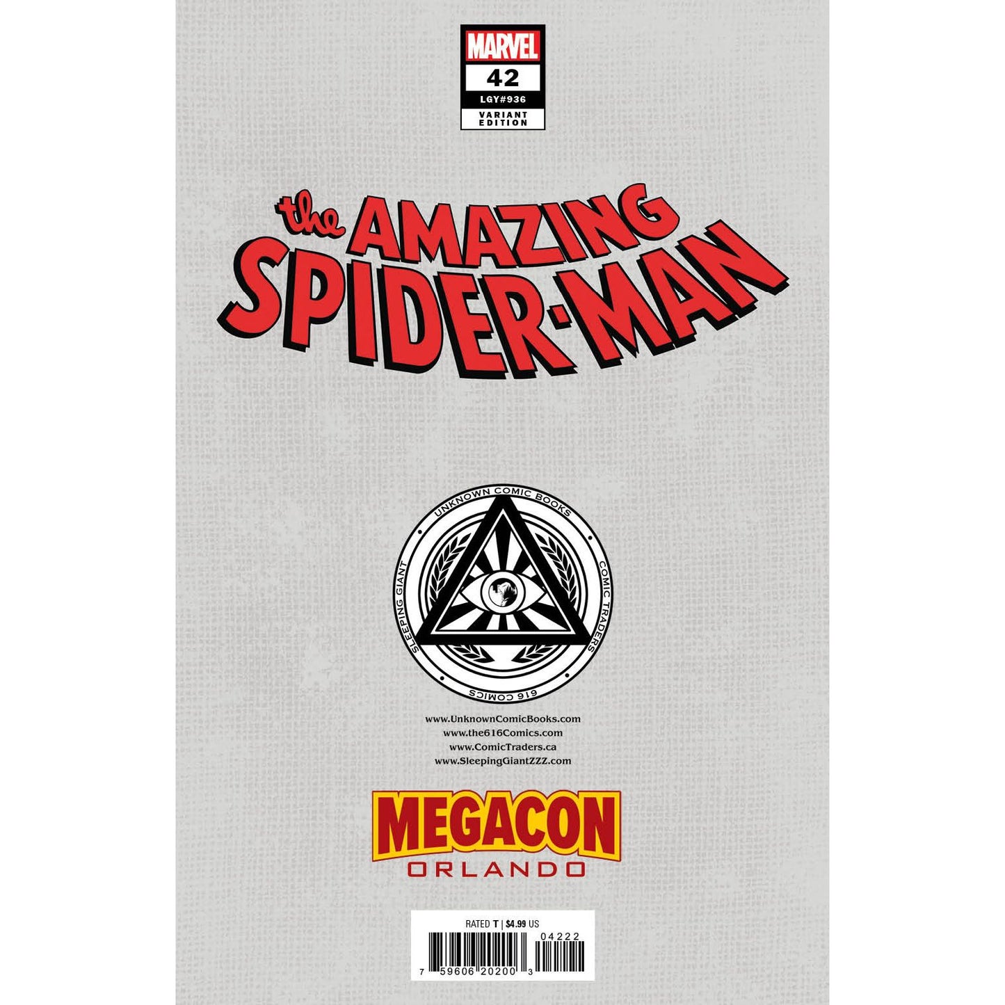 [FOIL] AMAZING SPIDER-MAN #42 [GW] UNKNOWN COMICS EJIKURE EXCLUSIVE VIRGIN MEGACON 2024 VAR (02/14/2024)