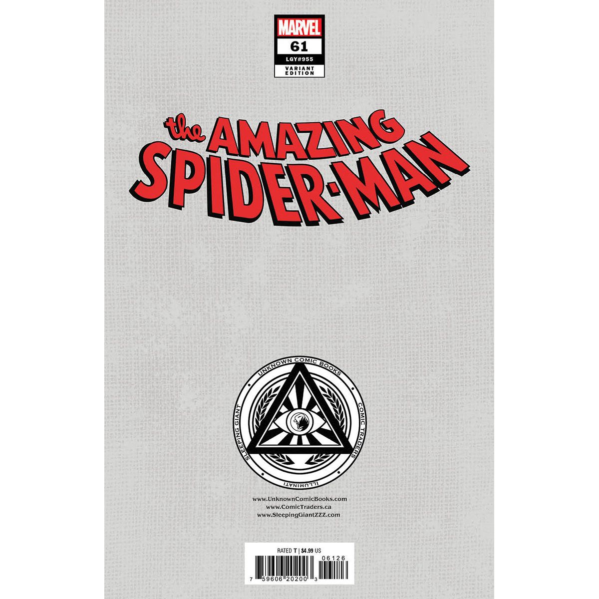 [2 PACK] AMAZING SPIDER-MAN #61 UNKNOWN COMICS EJIKURE EXCLUSIVE VAR (11/13/2024)