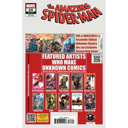 [2 PACK] Amazing Spider-Man #69 Unknown Comic Nathan Szerdy Exclusive Var (03/12/2025)