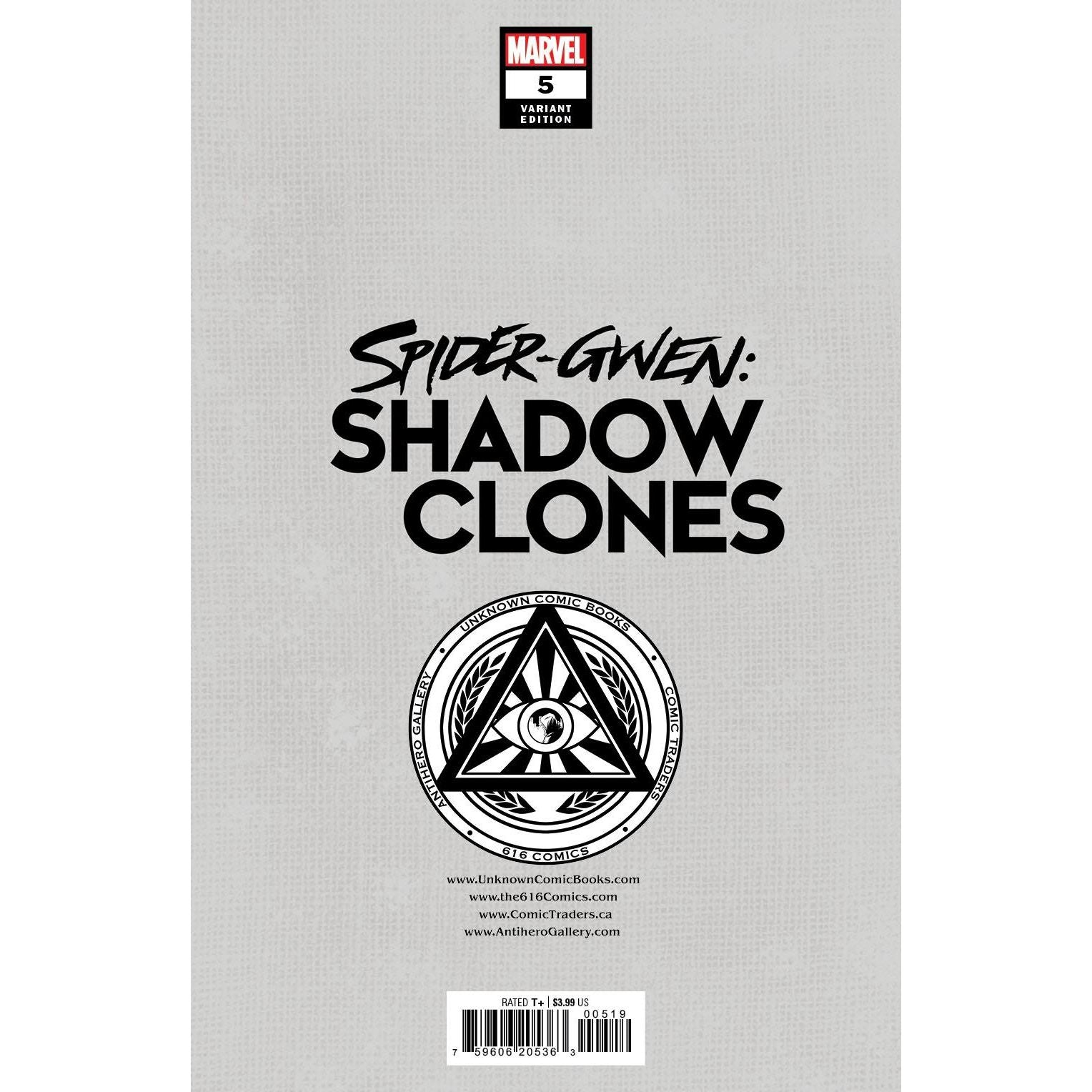 SPIDER-GWEN: SHADOW CLONES #5 UNKNOWN COMICS KAEL NGU EXCLUSIVE VIRGIN VAR (07/19/2023) - Plastic Empire
