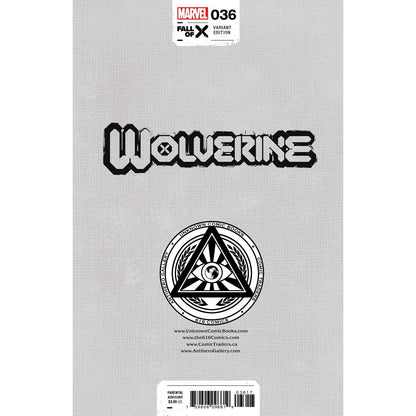 WOLVERINE #36 [FALL] UNKNOWN COMICS MIGUEL MERCADO EXCLUSIVE VIRGIN VAR (08/09/2023) (08/30/2023) - Plastic Empire