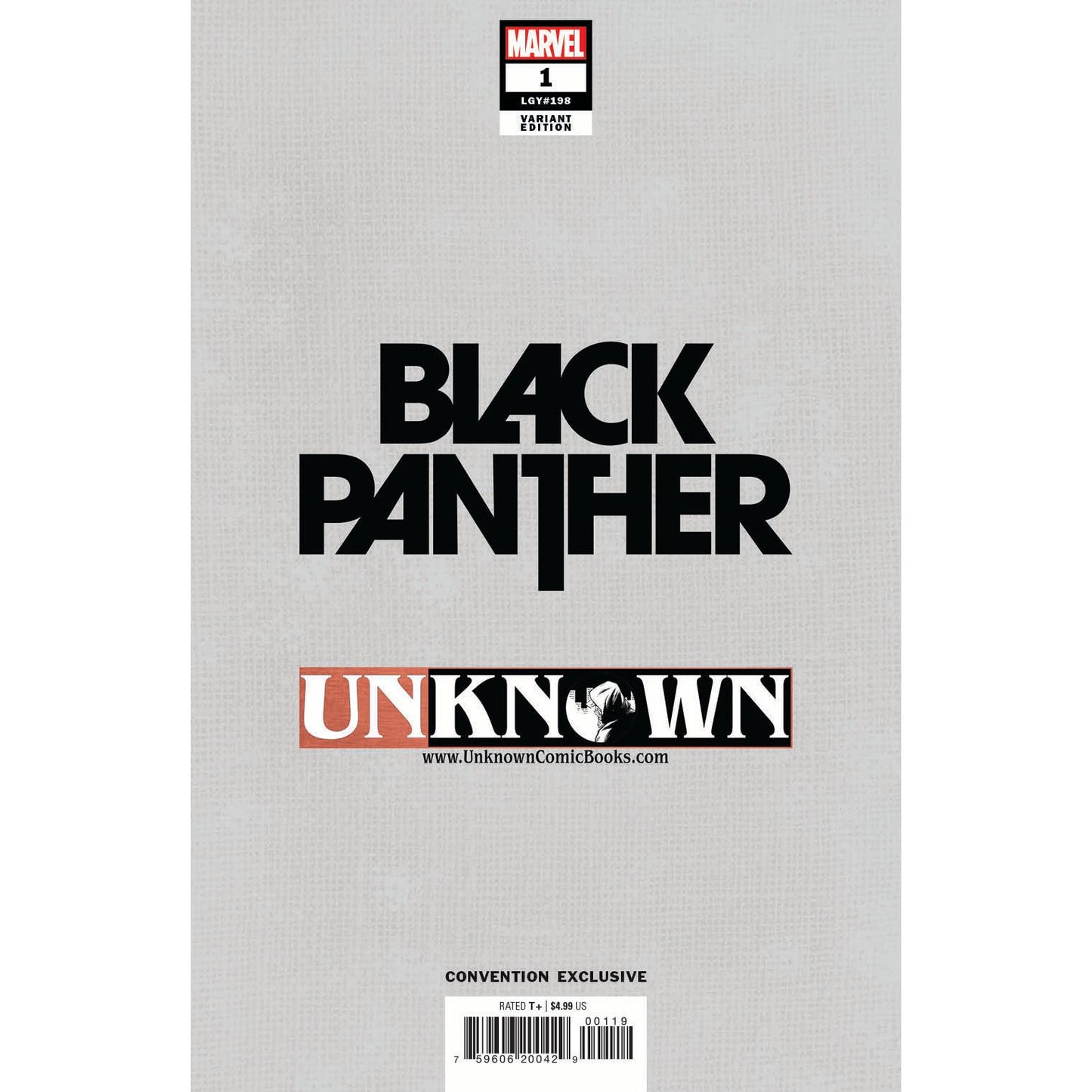 BLACK PANTHER #1 UNKNOWN COMICS DAVID NAKAYAMA EXCLUSIVE VIRGIN 5 YEAR ANNIVERSARY VAR (11/10/2021) (11/24/2021)