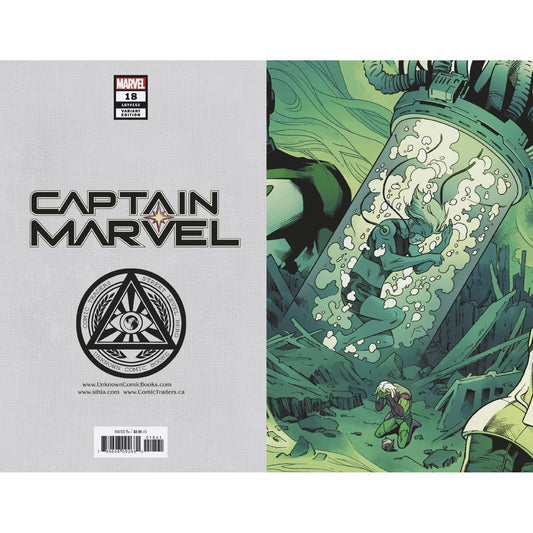 CAPTAIN MARVEL #18 UNKNOWN COMICS EXCLUSIVE 2ND PTG SMITH VIRGIN VAR EMP (09/02/2020)