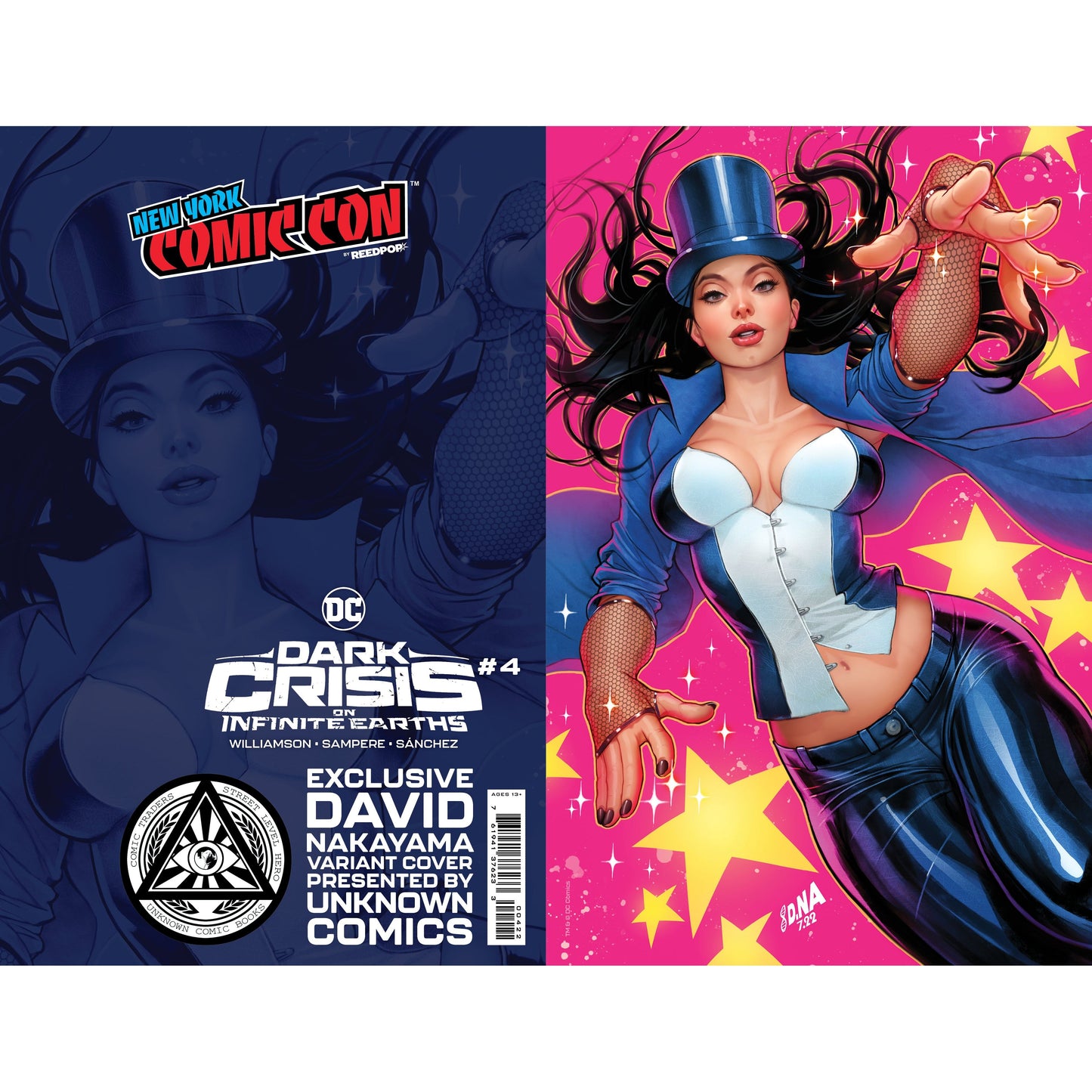 [Foil] Dark Crisis On Infinite Earths #4 Unknown Comics David Nakayama Exclusive Nycc 2022 Virgin Var - Plastic Empire