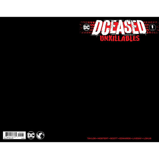 DCEASED UNKILLABLES #1 (OF 3) UNKNOWN COMICS BLACK BLANK EXCLUSIVE VAR (02/19/2020) - Plastic Empire