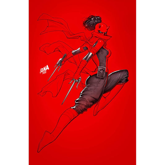 DAREDEVIL #29 UNKNOWN COMICS DAVID NAKAYAMA EXCLUSIVE VIRGIN DAREDEVIL COLOR BLEED VAR (04/14/2021)