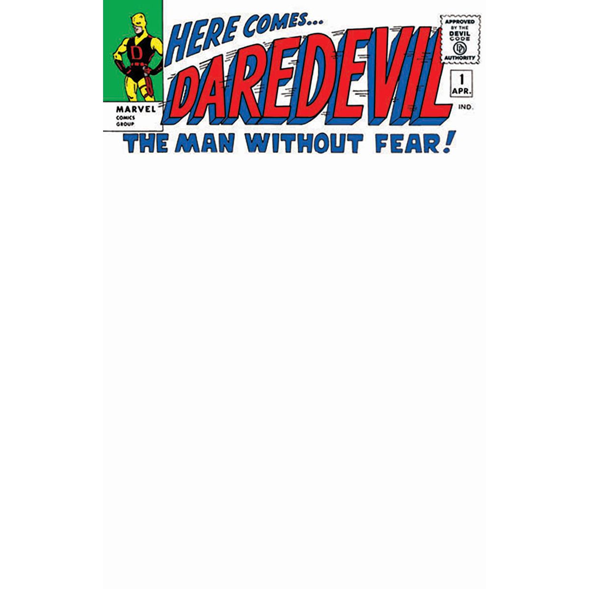 DAREDEVIL #1 FACSIMILE BLANK UNKNOWN COMICS EXCLUSIVE EDITION (02/26/2025) - Plastic Empire