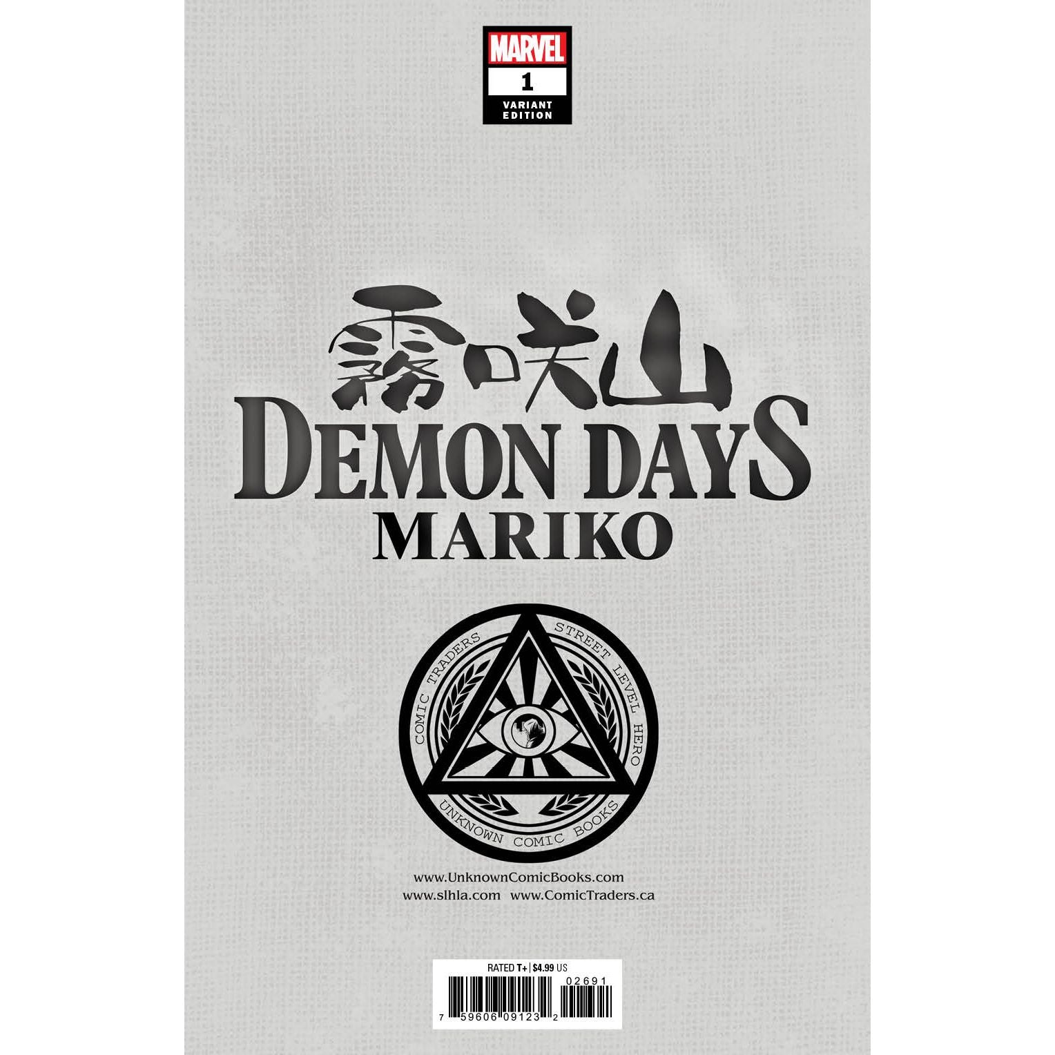 DEMON DAYS MARIKO #1 UNKNOWN COMICS KAEL NGU EXCLUSIVE VIRGIN VAR (06/16/2021) - Plastic Empire