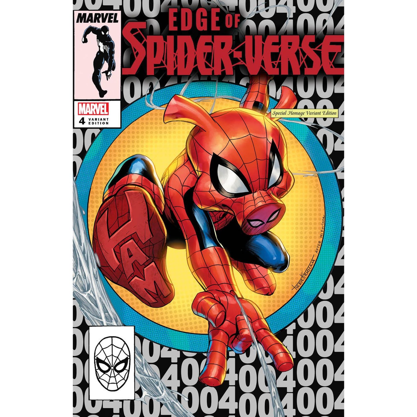 EDGE OF SPIDER-VERSE #4 UNKNOWN COMICS TYLER KIRKHAM EXCLUSIVE NYCC 2022 SILVER VAR (11/02/2022) - Plastic Empire