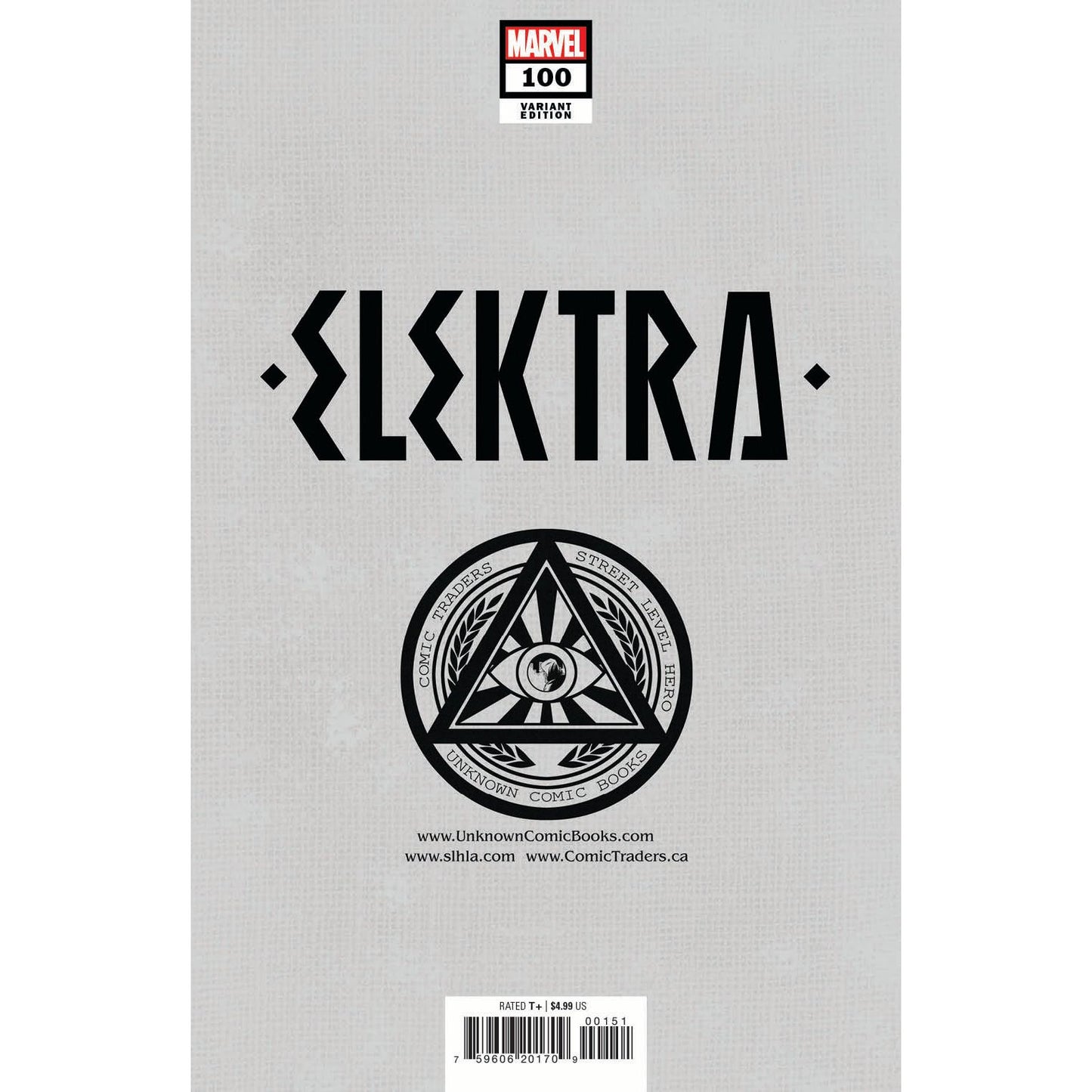 ELEKTRA 100 UNKNOWN COMICS R1C0 EXCLUSIVE VIRGIN VAR (04/13/2022)