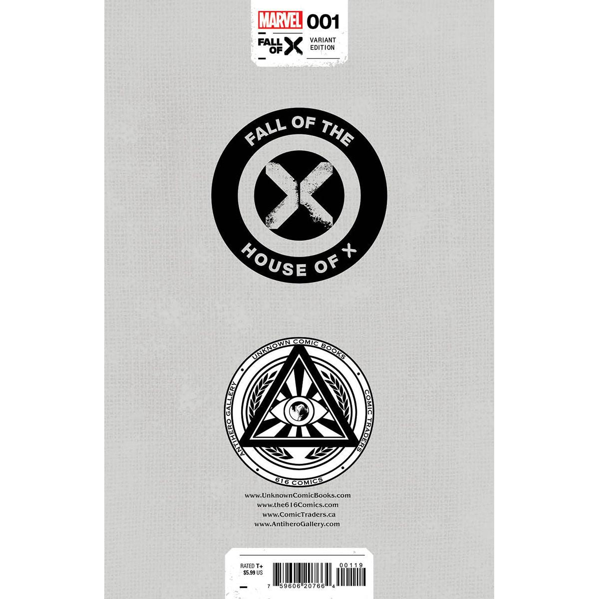 FALL OF THE HOUSE OF X #1 [FHX] UNKNOWN COMICS NATHAN SZERDY EXCLUSIVE VIRGIN VAR (01/03/2024) - Plastic Empire