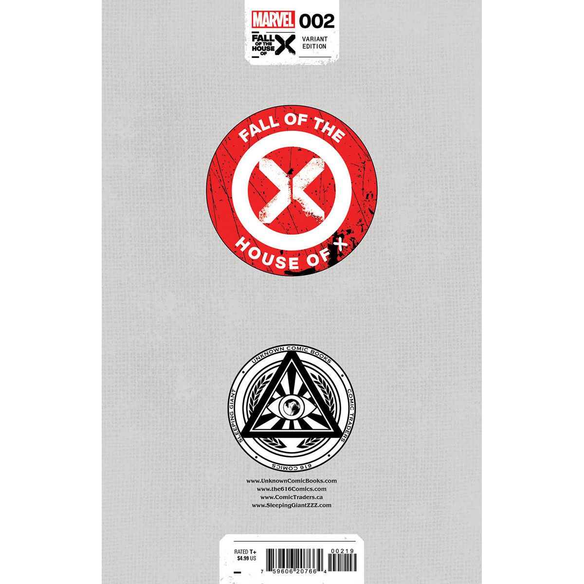 FALL OF THE HOUSE OF X 2 UNKNOWN COMICS BEN HARVEY EXCLUSIVE VIRGIN VAR [FHX] (02/14/2024) - Plastic Empire