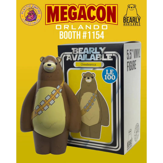 Bearly Available Chewbearcca Plastic Empire Megacon Exclusive Vinyl Figure LE 100
