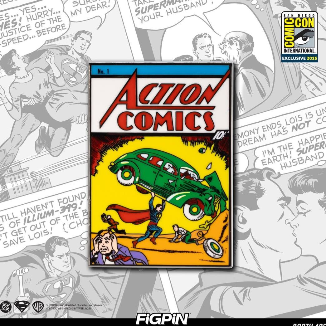 Figpin Superman Comic Cover SDCC Exclusive - Plastic Empire