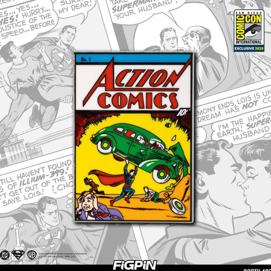 Figpin Superman Comic Cover SDCC Exclusive - Plastic Empire