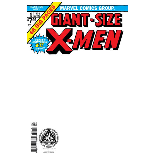 GIANT-SIZE X-MEN #1 FACSIMILE EDITION [NEW PRINTING] UNKNOWN COMICS EXCLUSIVE BLANK VAR (08/16/2023) (08/30/2023) - Plastic Empire
