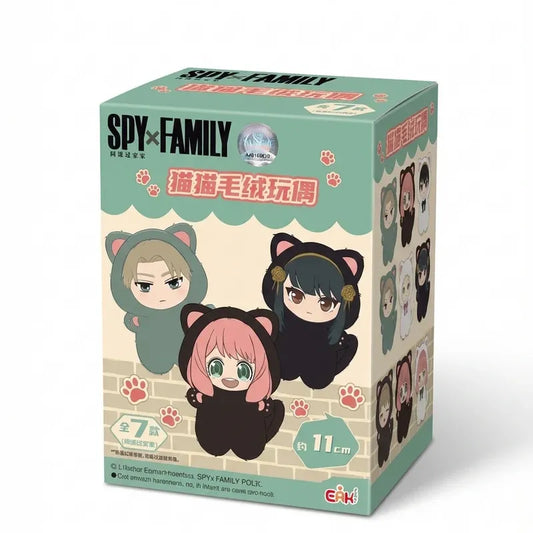 EAKI SPYxFAMILY Cat Doll Plush Keychain Single Blind Box