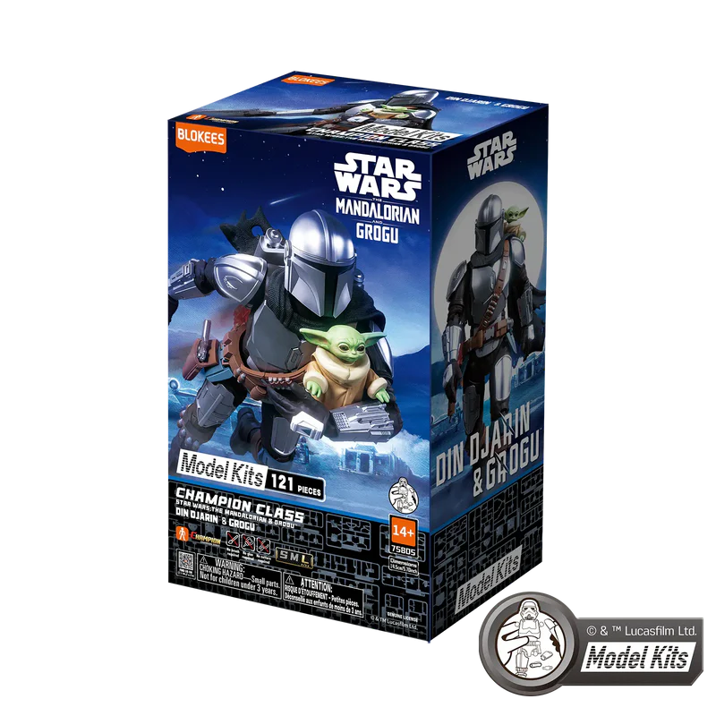 Blokees Champion Class 05 Star Wars Mandalorian and Grogu Model Kit
