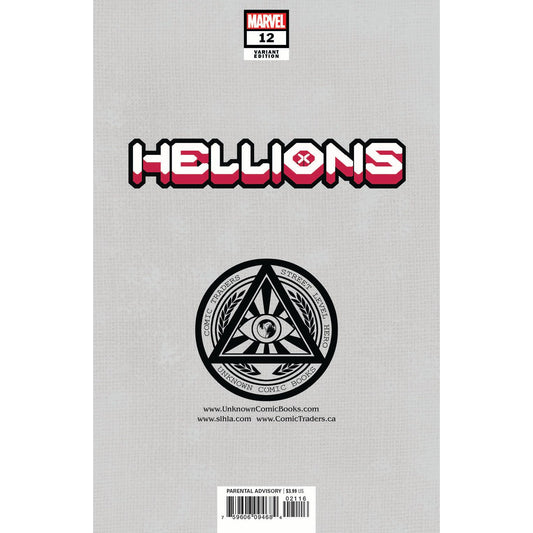 HELLIONS #12 UNKNOWN COMICS SABINE RICH EXCLUSIVE VIRGIN VAR GALA (06/02/2021) - Plastic Empire