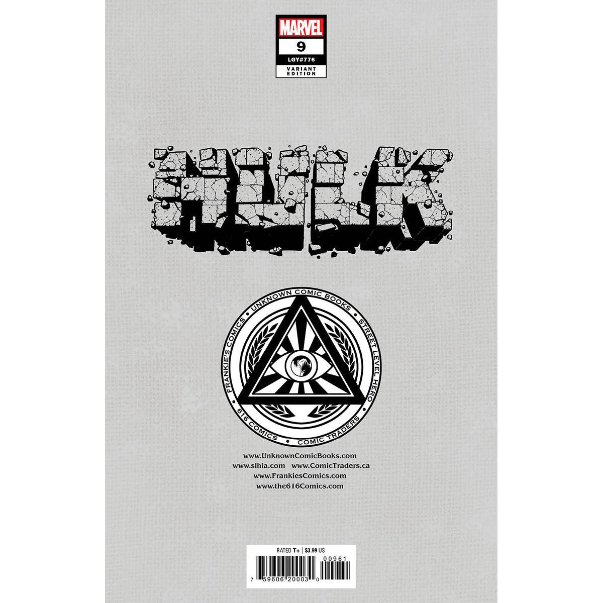 HULK #9 UNKNOWN COMICS SABINE RICH EXCLUSIVE VIRGIN VAR (10/05/2022) - Plastic Empire