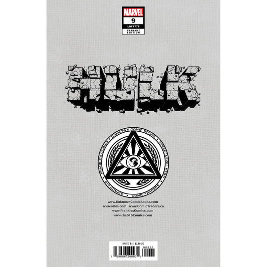 HULK #9 UNKNOWN COMICS SABINE RICH EXCLUSIVE VIRGIN VAR (10/05/2022) - Plastic Empire