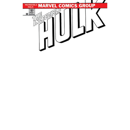 Incredible Hulk #181 Facsimile Edition [New Printing] Unknown Comics Exclusive Blank Var (09/27/2023)