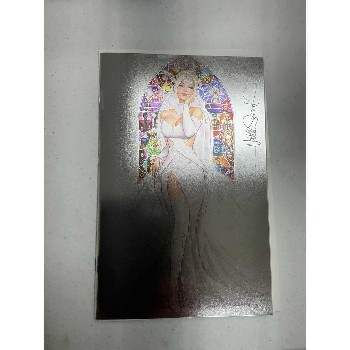[Signed by Nathan Szerdy] [FOIL] INVINCIBLE IRON MAN #10 [FALL] UNKNOWN COMICS NATHAN SZERDY EXCLUSIVE VIRGIN VAR [IN STOCK] (Copy)