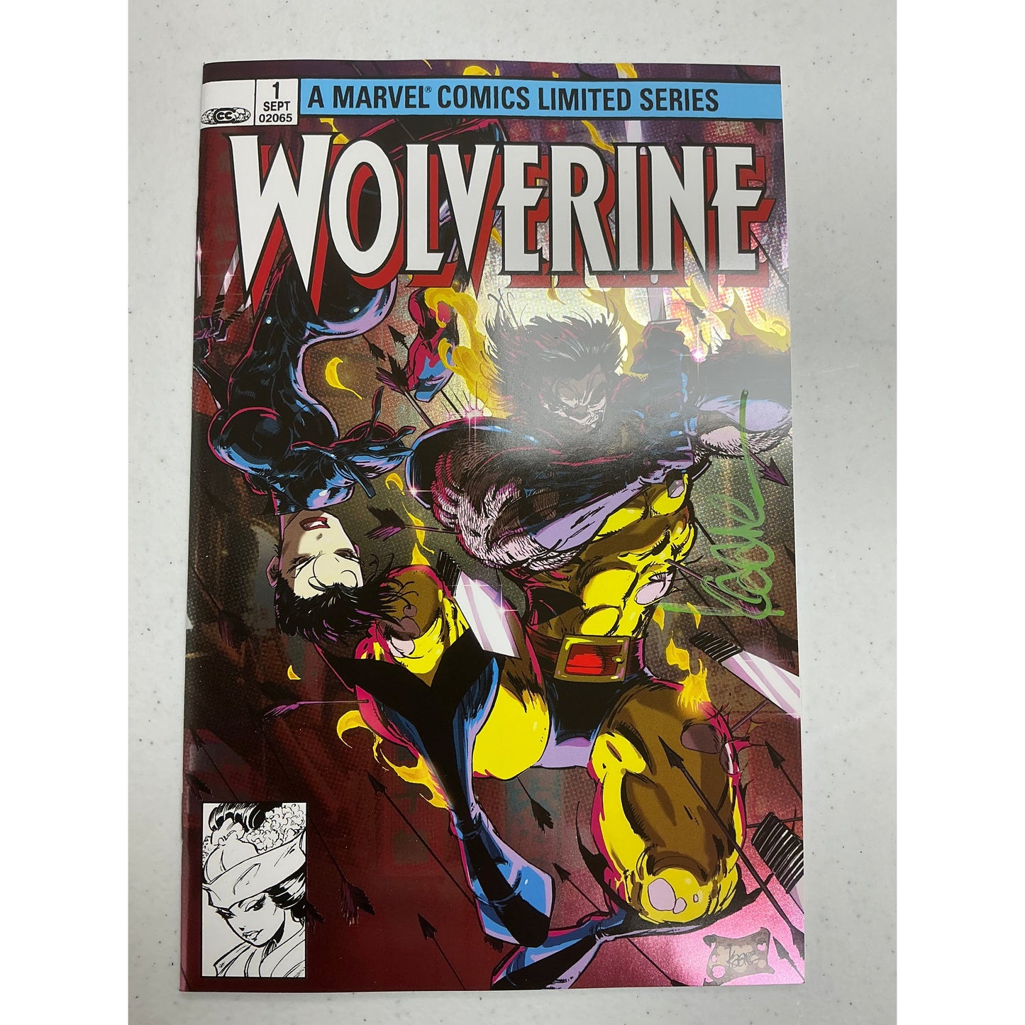 [Signed by Kaare Andrews] [FOIL] WOLVERINE BY CLAREMONT & MILLER #1 FACSIMILE EDITION [NEW PRINTING] UNKNOWN COMICS KAARE ANDREWS EXCLUSIVE MEGACON VAR [IN STOCK]