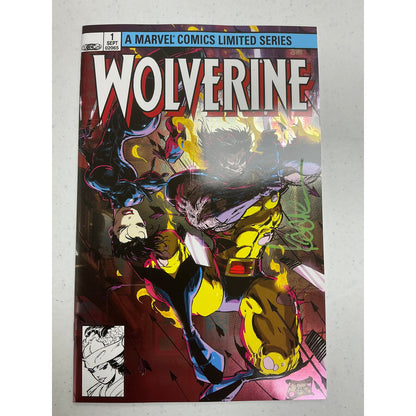 [Signed by Kaare Andrews] [FOIL] WOLVERINE BY CLAREMONT & MILLER #1 FACSIMILE EDITION [NEW PRINTING] UNKNOWN COMICS KAARE ANDREWS EXCLUSIVE MEGACON VAR [IN STOCK]
