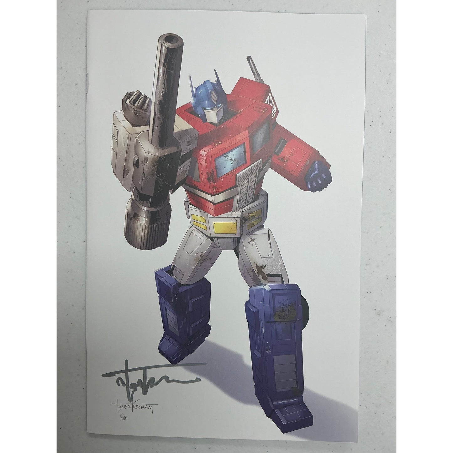 [Signed by Tyler Kirkham] Transformers #17 Unknown Comic Tyler Kirkham White Virgin Var [IN STOCK]