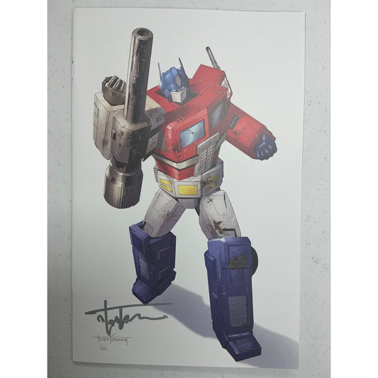 [Signed by Tyler Kirkham] Transformers #17 Unknown Comic Tyler Kirkham White Virgin Var [IN STOCK]