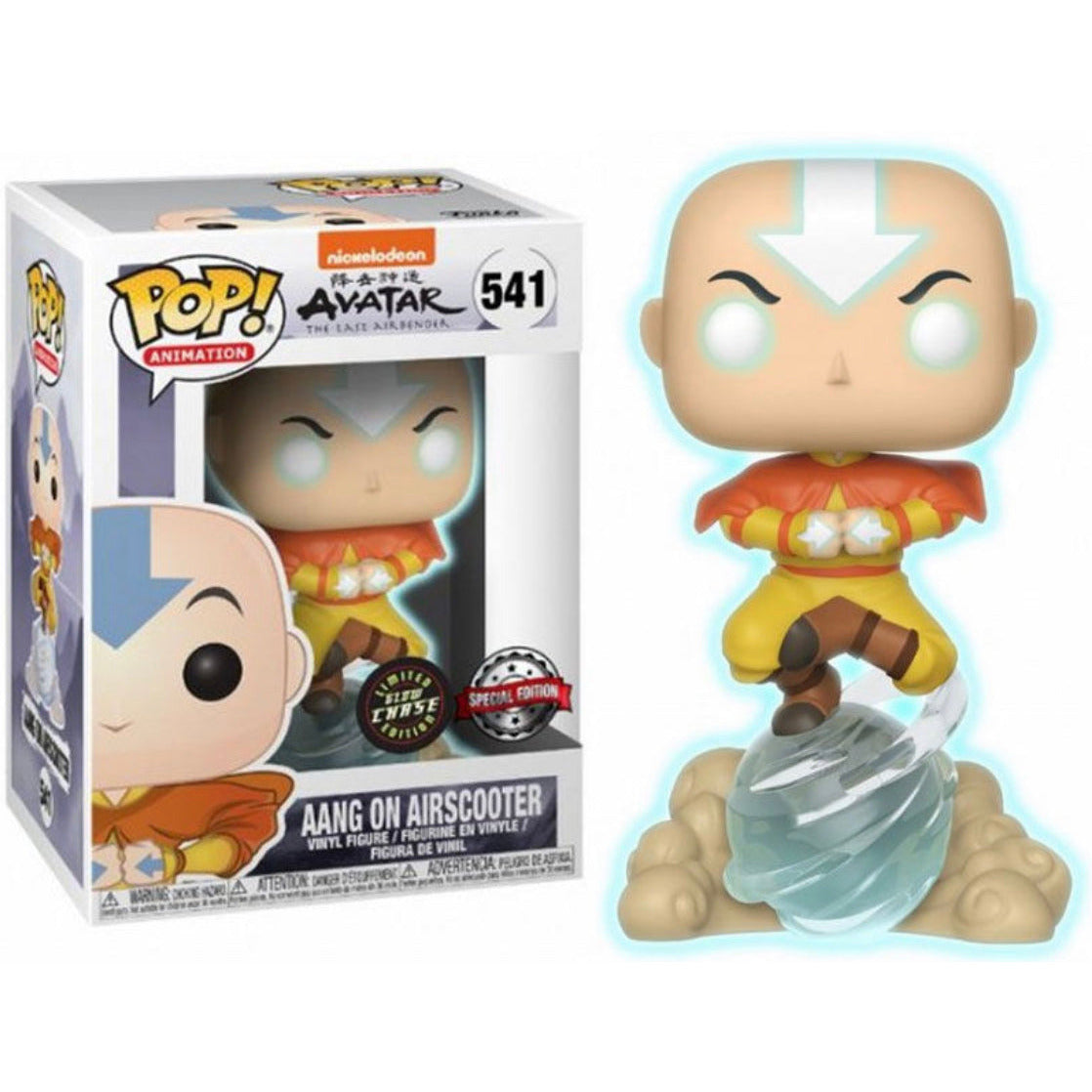 FUNKO POP! AVATAR THE LAST AIRBENDER AANG ON AIRSCOOTER 541