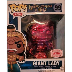 FUNKO POP! 6 INCH ASIA LEGENDARY CREATURES & MYTHS RED CHROME GIANT LADY FIGURE IN STOCK