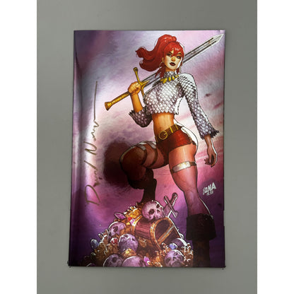 [SIGNED by David Nakayama] IMMORTAL RED SONJA #1 DAVID NAKAYAMA EXCLUSIVE FULL FOIL VIRGIN VAR (11/30/2022)