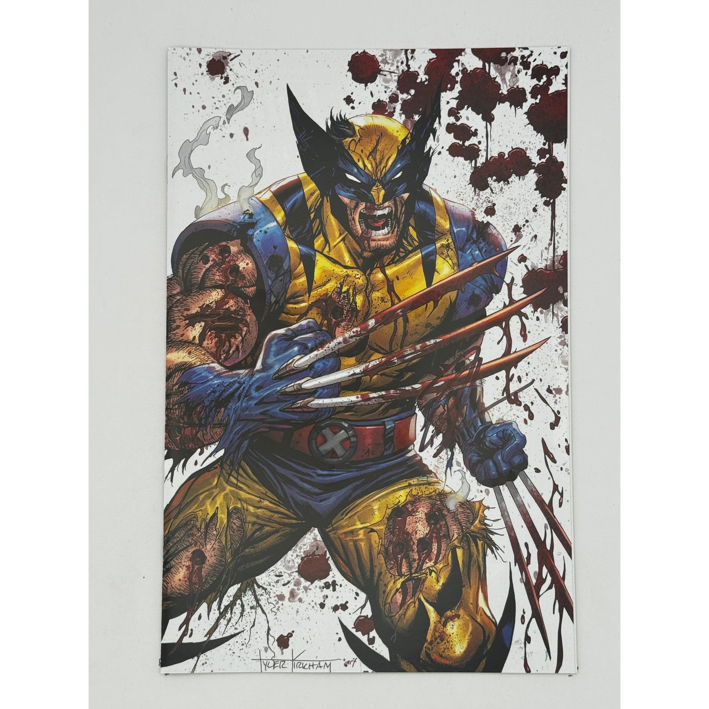 [Signed by Hickman] Wolverine: Revenge - Red Band #5 Virgin Unknown Comics Kirkham Convention Exclusive Var Explicit Content [INST]