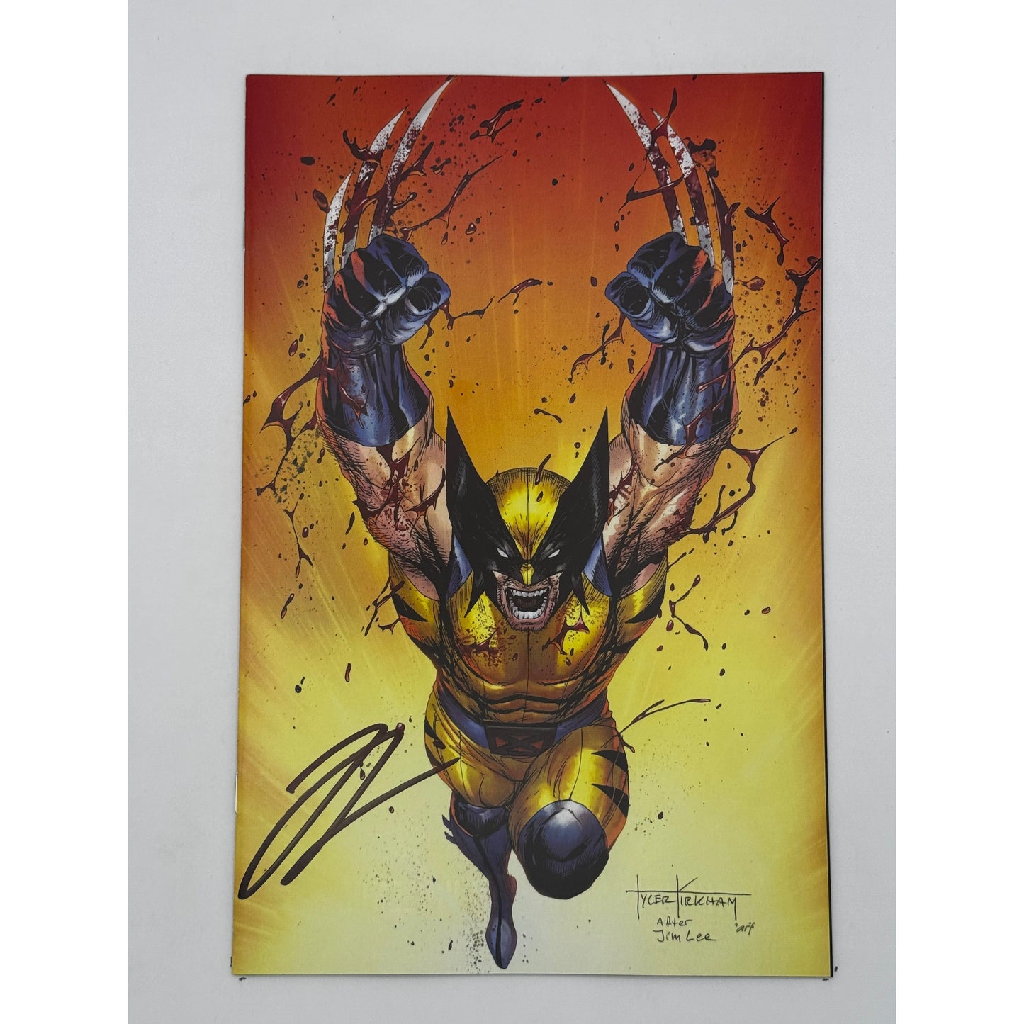 [Signed by Hickman] Wolverine: Revenge - Red Band #2 Virgin Unknown Comics Kirkham Exclusive Var Explicit Content [INST]