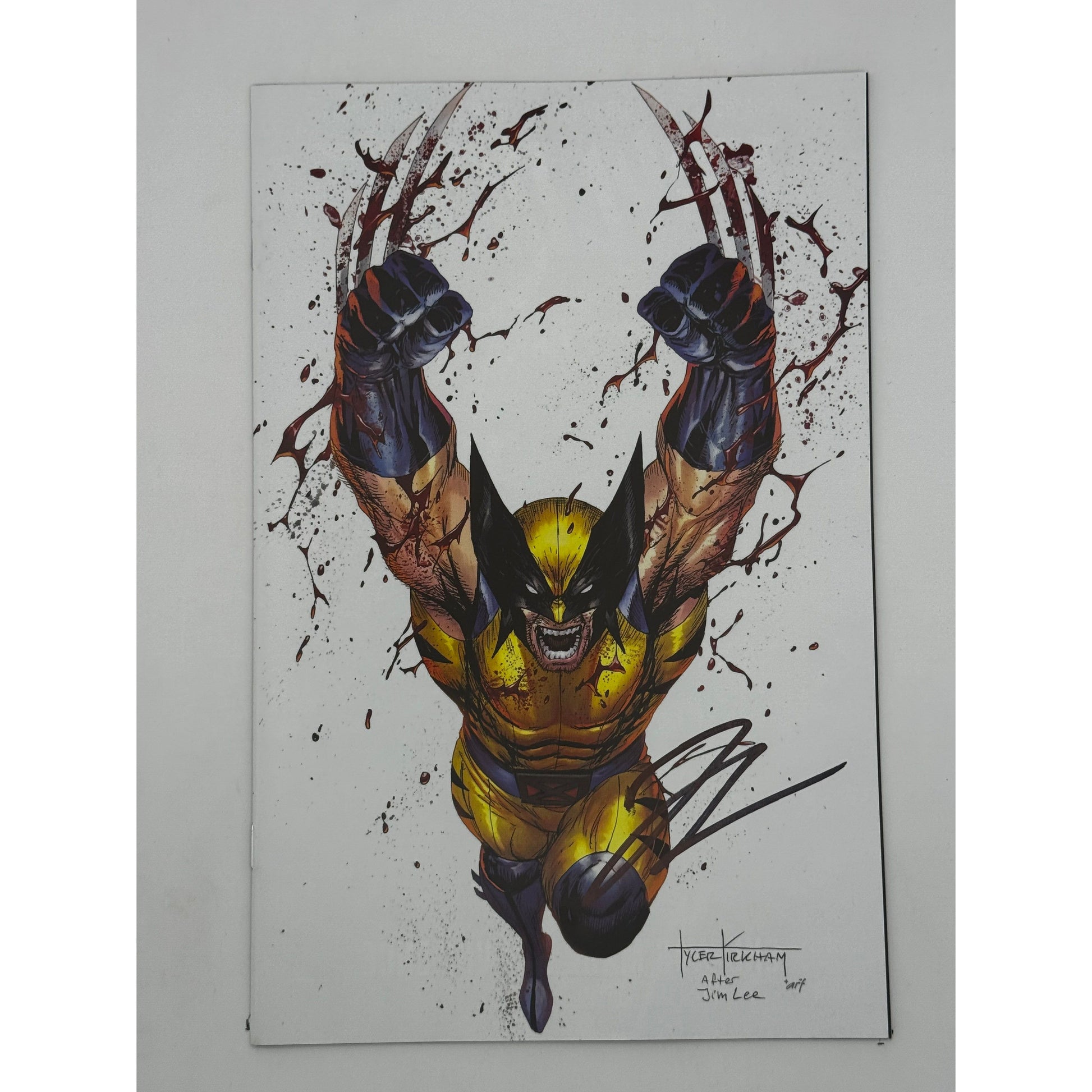 [Signed by Hickman] Wolverine: Revenge - Red Band #2 Virgin CON Unknown Comics Kirkham Exclusive Var Explicit Content [INST] - Plastic Empire