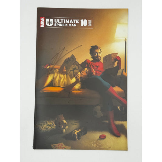 [Signed by Hickman] Ultimate Spider-Man #10 Unknown Comics Mercado Exclusive Var [INST]