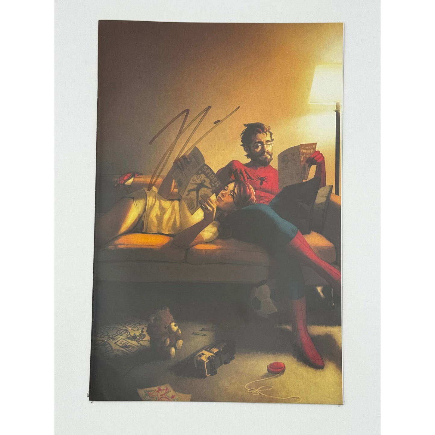[Signed by Hickman] Ultimate Spider-Man #10 Virgin Unknown Comics Mercado Exclusive Var [INST]
