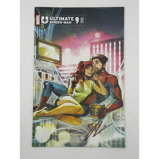 [Signed by Hickman] Ultimate Spider-Man #9 Unknown Comics Andolfo Exclusive Var [INST]