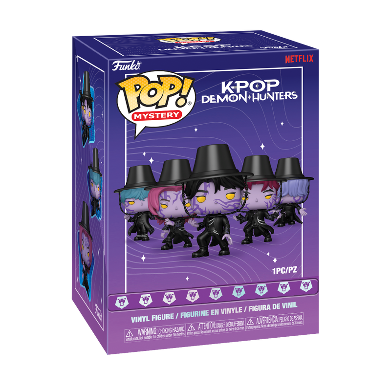 Funko Pop! Mystery K-Pop Demon Hunters blind box figure from Plastic Empire, featuring a stylized collectible character with vibrant details.