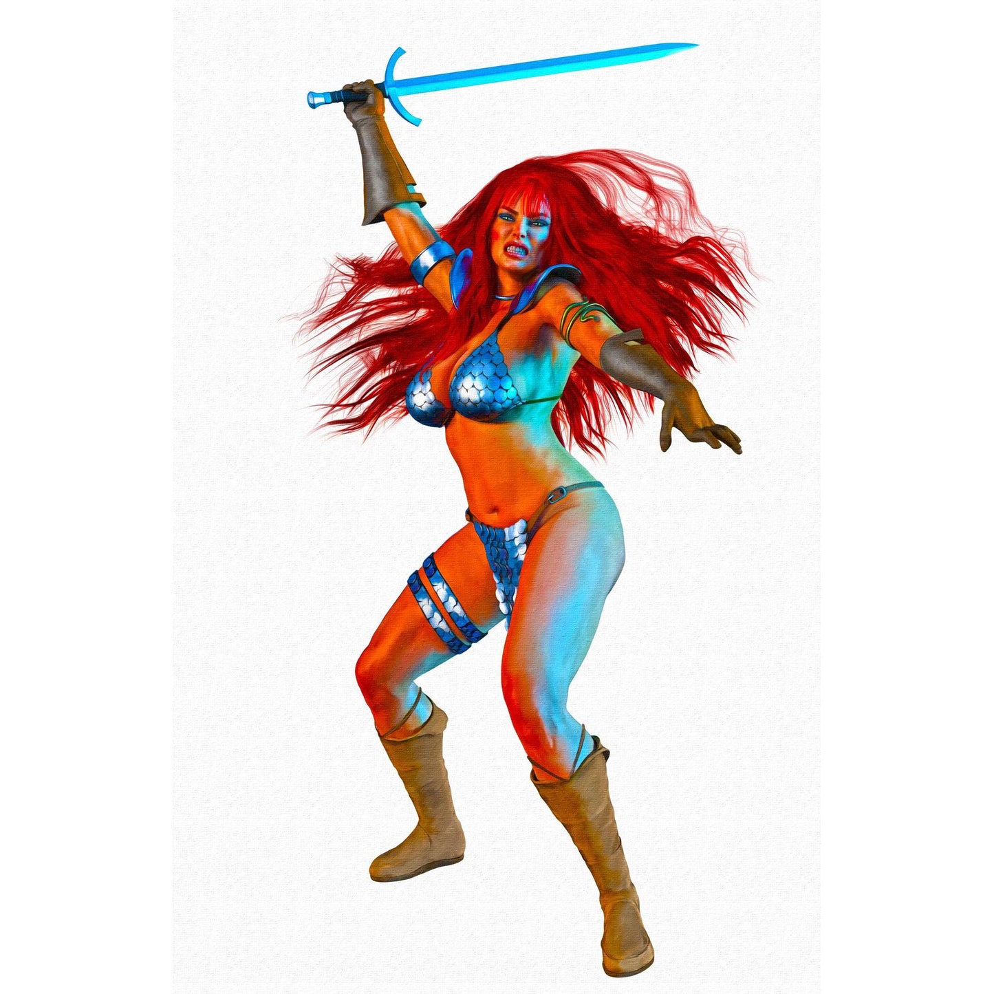 (616) IMMORTAL RED SONJA #7 MARK SPEARS VIRGIN VAR (11/02/2022) - Plastic Empire